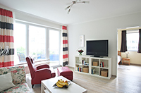 wohnzimmer einer Ferienwohnung an der Ostesee